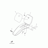 Схема вузла: Крило Yamaha TTR90 TT-R90