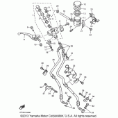 Схема узла: Передний тормозной цилиндр Yamaha YZF600R Thundercat