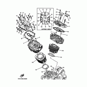 Схема узла: Цилиндр Yamaha MT01 MT-01