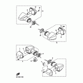 Схема узла: Поворотники Yamaha FZS1000 FAZER