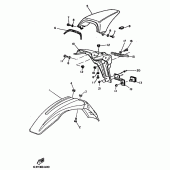 Схема вузла: Крило Yamaha TT600
