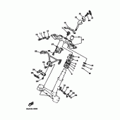 Схема узла: Рулевой механизм Yamaha XV250 Virago
