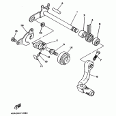 Схема вузла: Вал перемикання Yamaha WR250 WR250Z