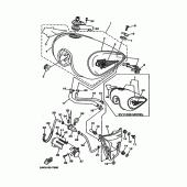 Схема узла: Топливный бак (NON-CALIFORNIA) Yamaha XV1100 Virago Special