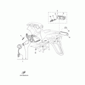 Схема вузла: Задній ліхтар (Стоп сигнал) Yamaha MT03 MT-03