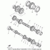 Схема узла: Трансмиссия Yamaha XV1100 Virago