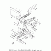 Схема узла: Задний рычаг и Подвеска Yamaha XV1900 Raider S