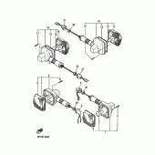 Схема узла: Поворотники Yamaha XT600 XT600