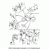 Схема вузла: Электрооборудование 2 Yamaha XVS950 V-Star Tourer
