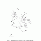 Схема узла: Пульт управления рулевой и Рычаг Yamaha FJ09 FJ-09