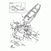 Схема вузла: Рама Yamaha YZF-R6/YZF600 R6