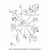 Схема узла: Электрооборудование (2) Yamaha XV250 V-Star