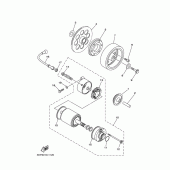 Схема вузла: Привід стартера Yamaha XVS400 Drag Star Classic