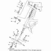 Схема узла: Рулевой механизм Yamaha XVS650 V-Star Custom