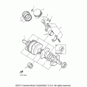 Схема узла: Коленчатый вал и Поршень Yamaha YZF600R Thundercat