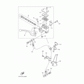 Схема узла: Передний тормозной цилиндр Yamaha YBR125