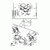 Схема вузла: Аудіо обладнання 1 Yamaha XVZ1300 Royal Star Venture