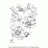 Схема вузла: Головка циліндра Yamaha XV250 V-Star