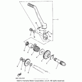 Схема узла: Привод стартера Yamaha WR250 WR250Z