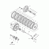 Схема вузла: Зчеплення Yamaha YZ250 YZ250