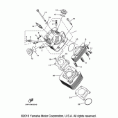 Схема вузла: Циліндр Yamaha TTR125 TT-R125
