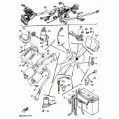 Схема узла: Электрооборудование 1 Yamaha XV1100 Virago