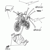 Схема вузла: Емблема Yamaha TT600