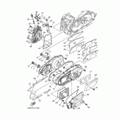 Схема вузла: Кришки картера 1 Yamaha YP400 Grand Majesty