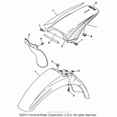 Схема узла: Крыло Yamaha WR200R