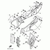 Схема узла: Side cover / oil tank Yamaha YZ125