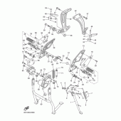 Схема вузла: Підніжки та підставка Yamaha FZ1 FZ1 FAZER (S-TYPE)