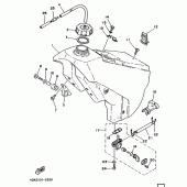 Схема вузла: Паливний бак Yamaha YZ250 YZ250