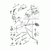 Схема вузла: Електроустаткування 1 Yamaha XG250 TRICKER