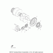 Схема вузла: Привід стартера Yamaha VMX17 V-MAX