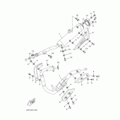 Схема узла: Выхлопная система Yamaha WR125 WR125X