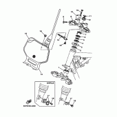 Схема вузла: Рульовий механізм Yamaha TTR125 TT-R125