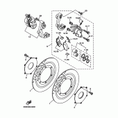 Схема узла: Передний тормоз Yamaha XVS1100 V-Star Classic
