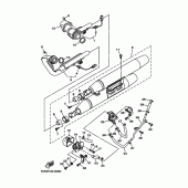 Схема вузла: Вихлопна система Yamaha XV1700 Road Star S