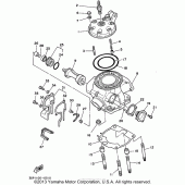 Схема узла: Головка цилиндра Yamaha WR250 WR250Z