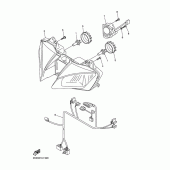 Схема узла: Фара Yamaha YZF-R6/ YZF600 R6 RaceBase