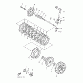 Схема узла: Сцепление Yamaha YZ426F