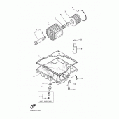 Схема узла: Масляный фильтр Yamaha FZX750