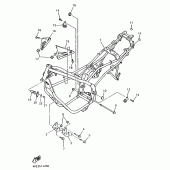 Схема узла: Рама Yamaha XJ600 Diversion (Naked)