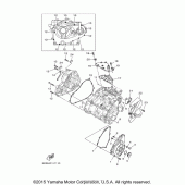 Схема узла: Крышки картера (1) Yamaha YZF-R3