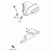 Схема узла: Опция (TAILLIGHT; FOR ITALY) Yamaha XV535 Virago