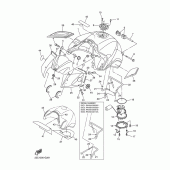 Схема вузла: Паливний бак Yamaha FZ1 FZ1 FAZER (S-TYPE ABS)