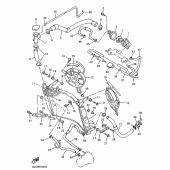 Схема узла: Радиатор и Патрубок системы охлаждения Yamaha YZF1000R Thunderace