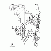 Схема узла: Бак топливный 2 Yamaha XV1900 Midnight Star