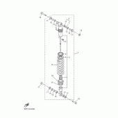 Схема вузла: Задня підвіска Yamaha YZ450F YZ450F