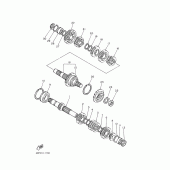 Схема узла: Трансмиссия Yamaha XJ600 Diversion (S-TYPE)